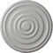 Ekena Millwork Carton Ceiling Medallion (For Canopies up to 3 3/4"), Hand-Painted Frost, 17 3/4"OD x 1 3/8"P CM18CAFRF - alternate 1